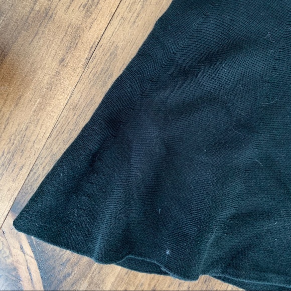 High-waist flared black mini skirt - Picture 3 of 4